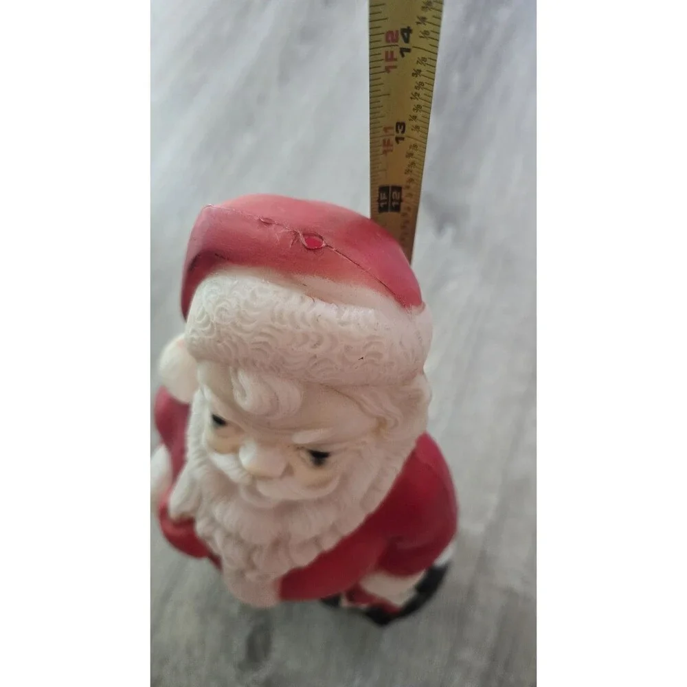 Vintage 1968 Empire Plastic Corp Tabletop Indoor Blow Mold Santa Claus